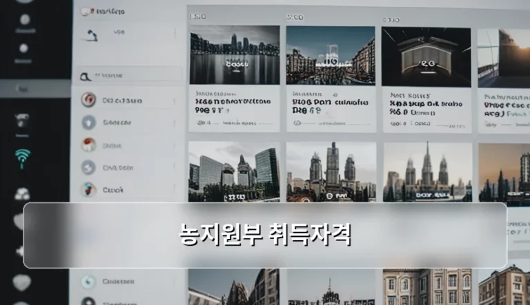 농지원부 취득자격 기준 및 신청 방법 상세 가이드