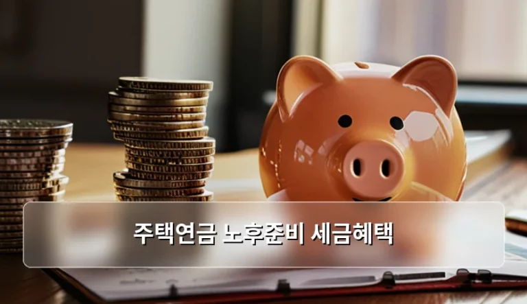 주택연금 노후준비 세금혜택과 효율적인 활용 방법